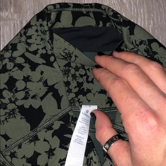 Lululemon align pant efflorescent barracks green - Picture 4 of 5